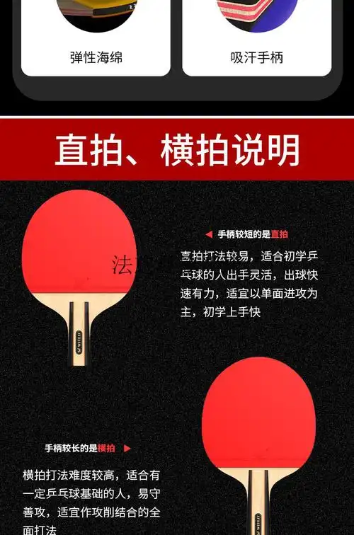 乒乓球拍安格耐特乒乓球拍双单拍儿童小学生初学者兵兵球套装超轻直