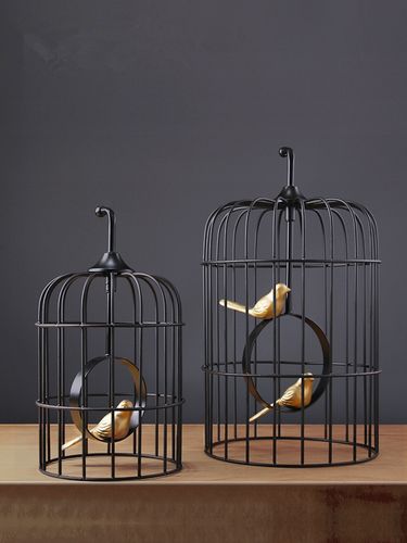 复古创意铁艺花艺鸟笼子大号鸟笼