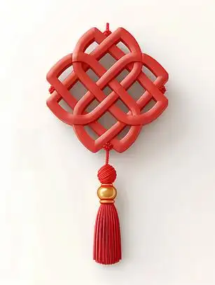 新春中国结图标立体元素