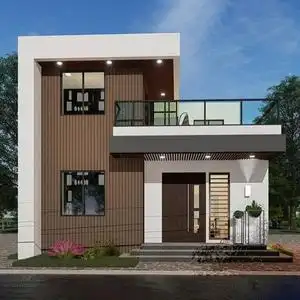 农村自建房别墅设计图纸现代风格二层房屋设计图两层楼房图纸定金