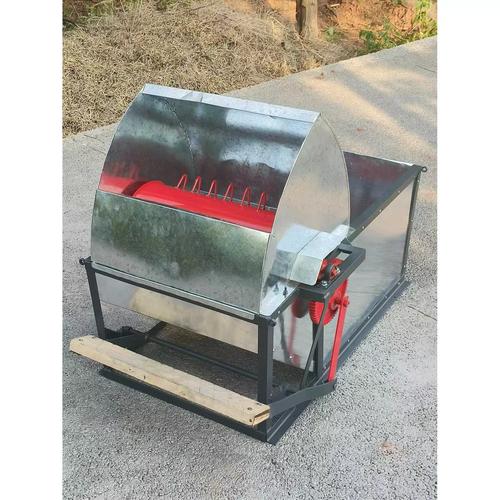 轻便型家用小型脱粒机脚踏式打谷机脱粒人力简易水稻收割机半新品