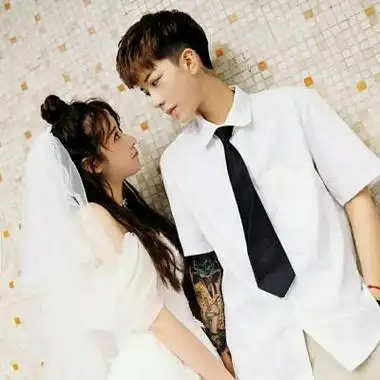 婚纱情头双人2021好看穿婚纱的情侣头像一对