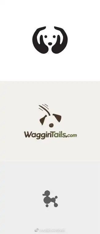 logo设计# 一组以狗狗为元素的logo设计