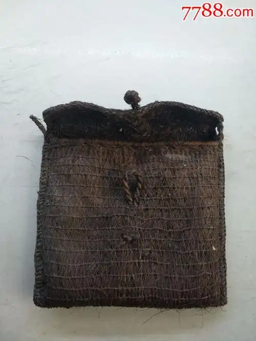 民国棕丝编书包