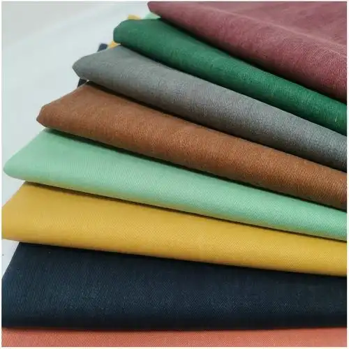 棉布10856霜花洗水布精梳1612纱卡休闲裤装外套面料现货批发