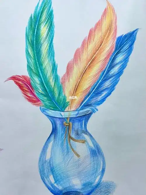 彩铅系列羽毛