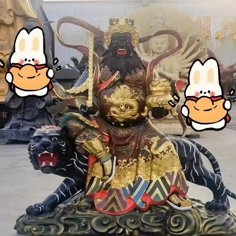 赵公明元帅的形象一般为黑脸黑须,手执铁鞭,坐骑黑 - 抖音