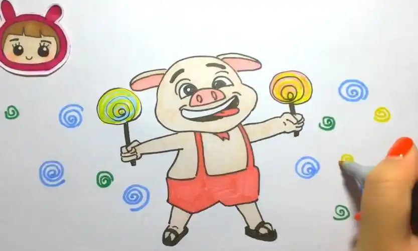 【可乐姐姐学画画】猪猪侠-小呆呆