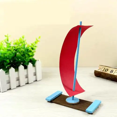创意科技小制作diy小发明幼儿园科学手工材料包铁索桥帆船模型