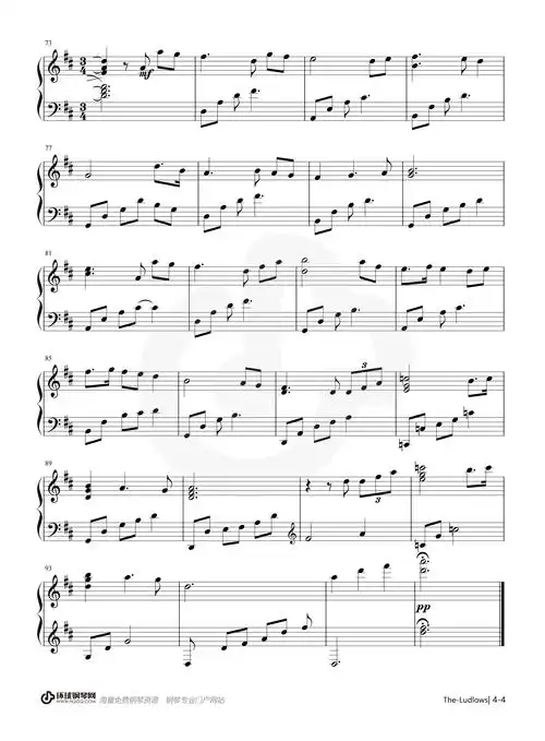 the ludlows(电影《燃情岁月》主题曲)-james horner钢琴谱-james