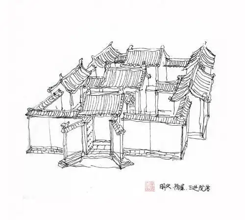 庭院简笔画画院落宅简笔画制瓷简笔画彩陶简笔画视频我家美丽的院子简