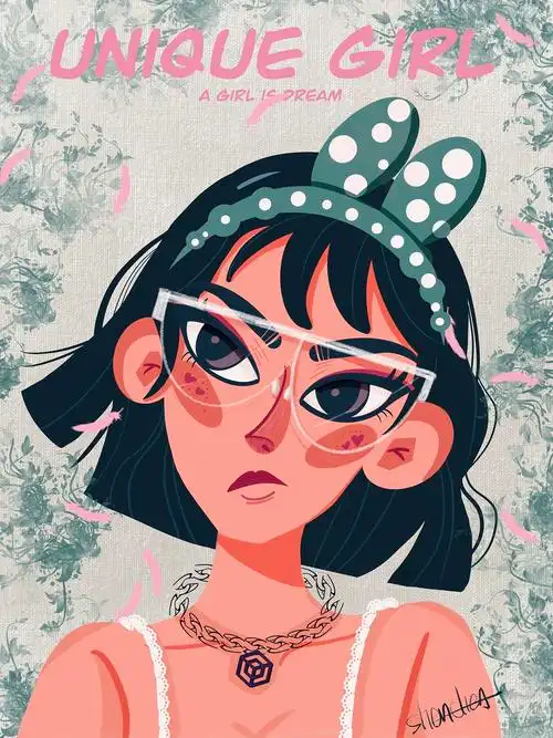 欧美风格人物|插画|艺术插画|甜橙sweetorange - 原创作品 - 站酷