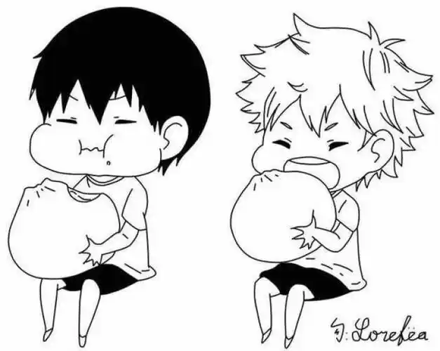 橡皮章素材 萌系 吃货 转载 侵删