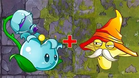 pvz2植物大战僵尸:烈焰菇 vs 芦藜药师