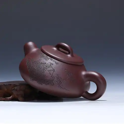 国高工 杨老师 原矿紫茄泥 福瓢 保正品宜兴紫砂壶名家纯手工原矿