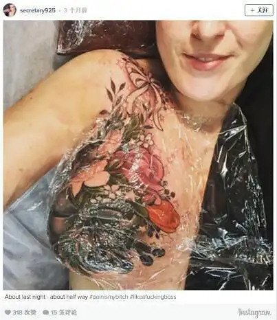 乳房切除术后的纹身真的很美美到让人微笑
