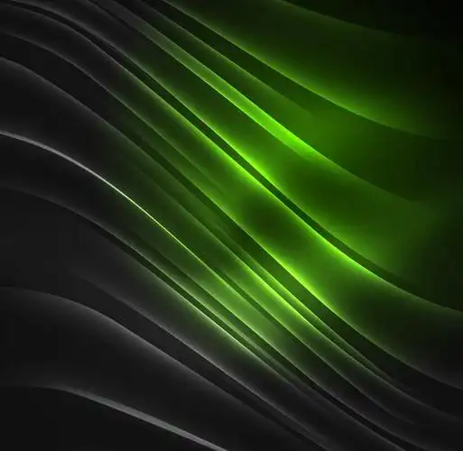 绿色光亮线条背景
