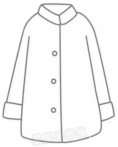 幼儿外套衣裤简笔画