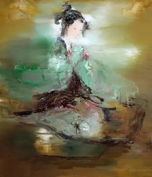 意象仕女,如此这般美轮美奂!|油画|绘画|艺术|画家|写意_网易订阅