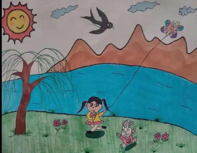 邾城街中心小学《画春天》绘画作品展(二)