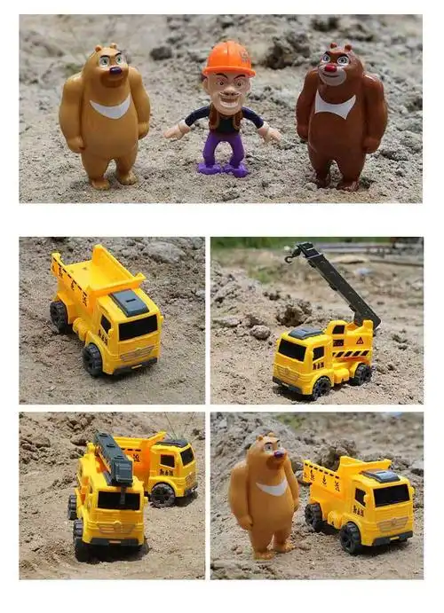 熊出没高仿真惯性工程车玩具