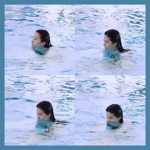 刘亦菲#一起和刘教练游泳吗