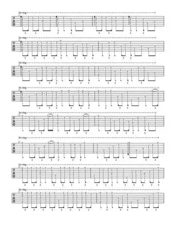 吉他谱分享之《未闻花名》