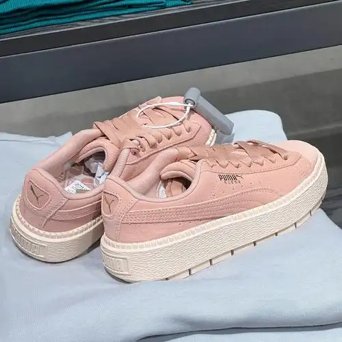 彪马puma蕾哈娜板鞋女粉色厚底松糕鞋低休闲鞋365830-05运动休闲鞋