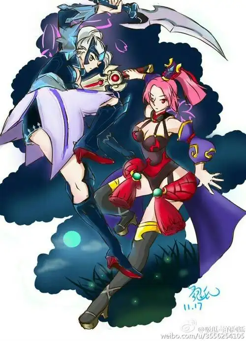 王者荣耀 露娜 花木兰