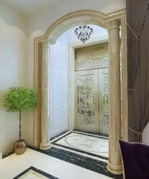 豪华别墅过道欧式罗马柱装修效果图欣赏