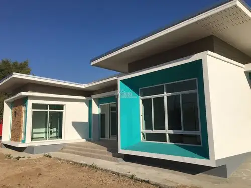 农村自建房13x11米一层大平层平顶现代风格别墅设计图