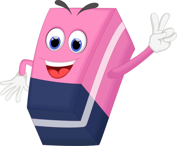 卡通可爱拟人橡皮