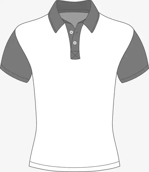 卡通短t恤设计素材图