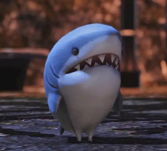 ff14的宠物鲨鱼指挥官这个西瓜也是宠物以及游戏里设定它是有jio的.