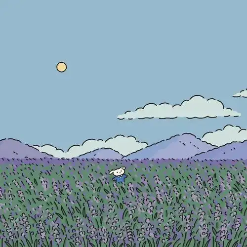 插画小清新封面背景图