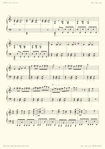 钢琴谱:don t say lazy