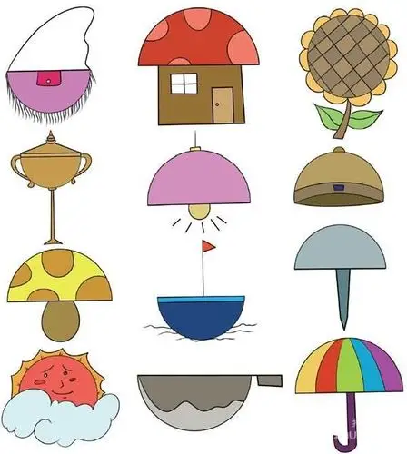 龙台幼儿园草莓班一周活动记录 写美篇活动目标:1,知道两个半圆形合