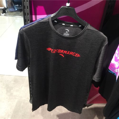 安踏男装短袖 2019夏季新款短袖休闲薄款透气宽松短t恤男15927141