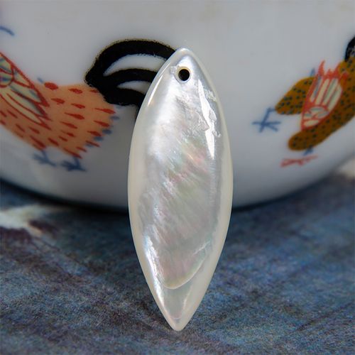 珍珠母贝马眼螺钿鱼骨diy手工配件吊坠发簪胸针项链手链配饰材料