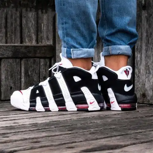 【潮】耐克(nike)男鞋 22新款air more uptempo 皮蓬大air黑白熊猫