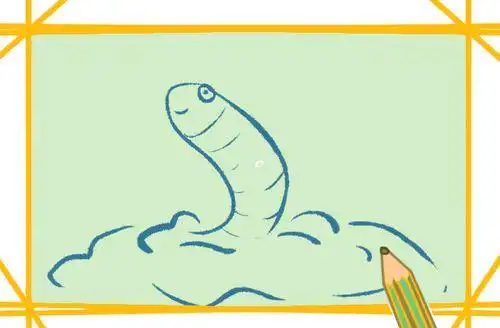 卡通蚯蚓卡通简笔画