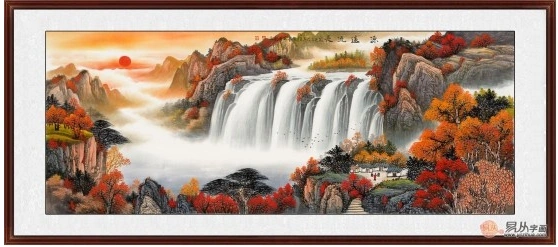 浅析客厅沙发背景墙靠山图靠山图风水解析居家必备