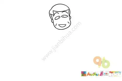 樱桃小丸子 小丸子爸爸樱宏志简笔画