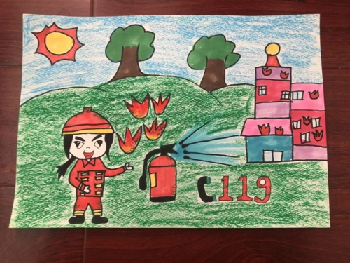 玉溪第三小学第四届"安全小卫士"绘画比赛