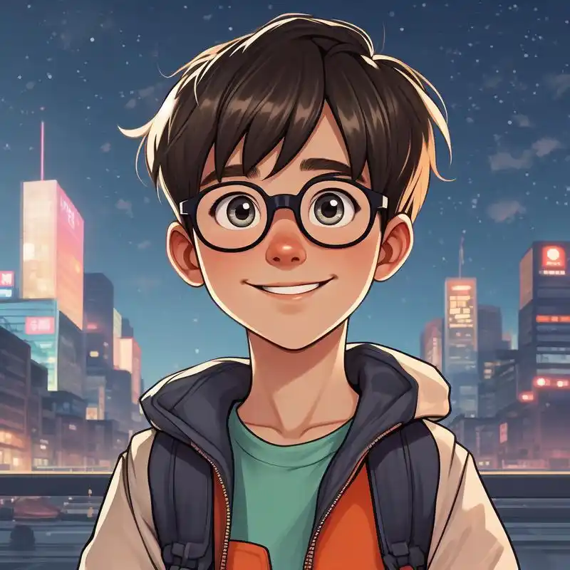 新款卡通风戴眼镜男孩头像来啦!