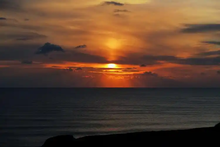 橙红色的夕阳图片 - 第6张