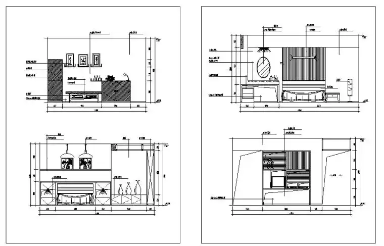 分享室外cad立面图库资料下载