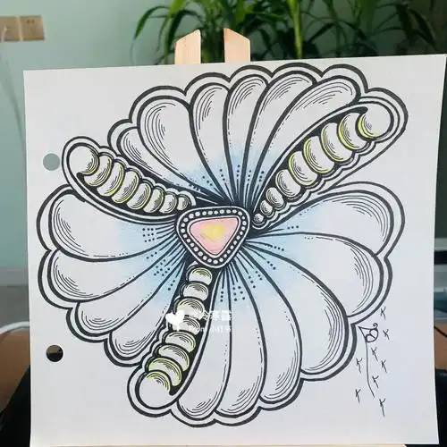 创意线描  #画画  #寻找小红书绘画大神  绘画大神 #禅绕画  #手绘