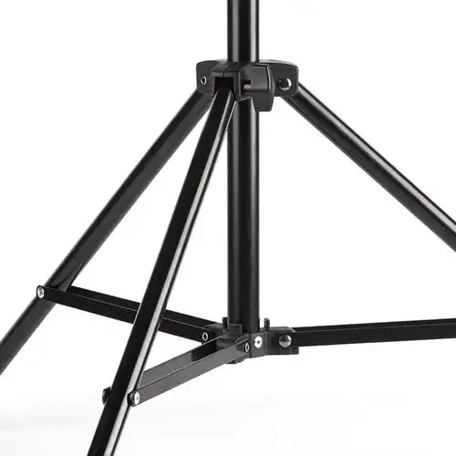 贝阳8005铝合金摄影气垫灯架2米摄影棚闪光灯支架机顶灯架子三角摄影