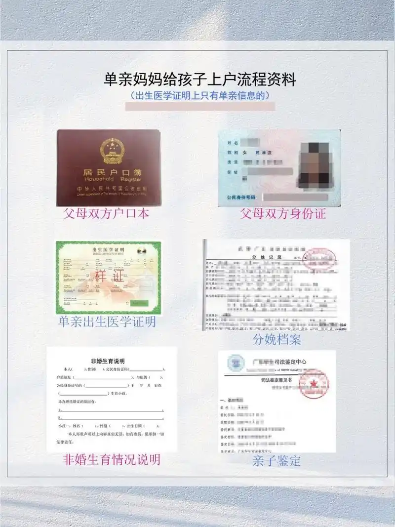 单亲妈妈如何给孩子上户口?